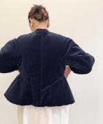 velvet padded jacket