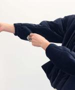 velvet padded jacket