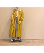 コットンシルクロングワンピース