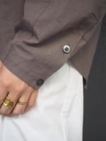 TWILL GATHER SHIRT