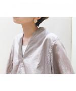 Beautiful silk cotton v-necked shirt