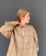 2face check blouse
