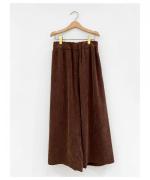 ポリエステルコーデュロイ ワイドパンツ