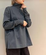 オーガニックコットンハイネック長袖T