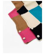 Patch Work Pattern Bib Vest