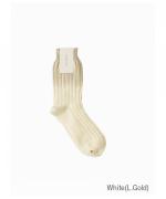 Ribbed Socks With Foil Print