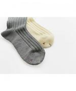 Ribbed Socks With Foil Print