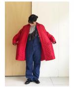 Embroidery Aline Quilting Coat
