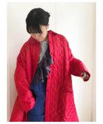 Embroidery Aline Quilting Coat