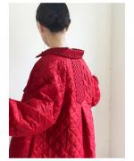 Embroidery Aline Quilting Coat