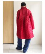 Embroidery Aline Quilting Coat