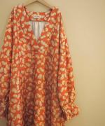 V-neck wide dress