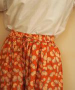 Embroidery tuck pants
