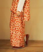 Embroidery tuck pants