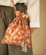 Embroidery drawstring sholder bag