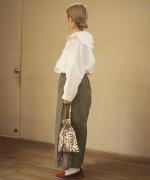 Embroidery drawstring sholder bag
