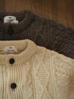 ARAN　CREW　CARDIGAN