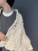 Hand Knitted Cable Shawl