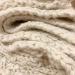 Hand Knitted Cable Shawl