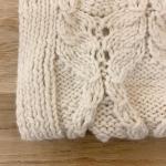 Hand Knitted Cable Shawl