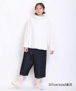 オーガニックルーズデニム 8分丈パンツ