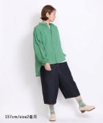 オーガニックルーズデニム 8分丈パンツ
