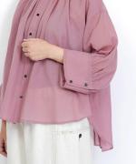シアーボイル　ギャザーブラウス