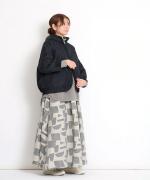 ライトキルト　フード付きブルゾン