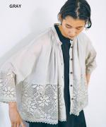 【PICK UP ITEM！】コットンボイル＆ケミカルレース　ブラウス