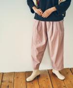 【ラストワン！】コットンダンプ　タックパンツ