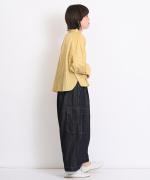 コットンストライプ　ブラウス