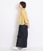 コットンストライプ　ブラウス