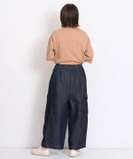 綿麻ライトオンスデニム　カーゴパンツ