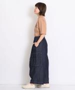 綿麻ライトオンスデニム　カーゴパンツ