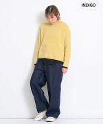 ナチュラルデニム ワイドパンツ