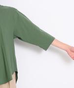 プレミアム天竺　7分袖フレアーTシャツ