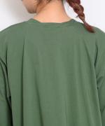 プレミアム天竺　7分袖フレアーTシャツ