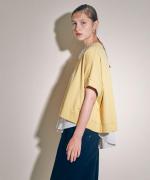 プレミアム天竺　7分袖フレアーTシャツ