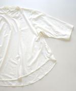 プレミアム天竺　7分袖フレアーTシャツ