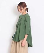 プレミアム天竺　7分袖フレアーTシャツ