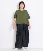 ミニ裏毛　クロップドプルオーバー