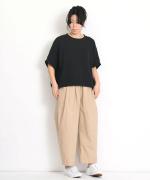ミニ裏毛　クロップドプルオーバー