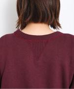 吊り裏毛　クルーネックプルオーバー(フェルト刺繍）