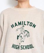 吊り裏毛　クルーネックプルオーバー（HAMILTON)