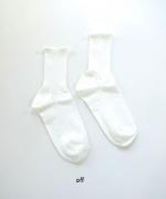 リネンショートソックス　はっかとう