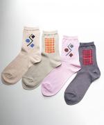 デッサン　シルクショートソックス