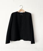 ブラックノーカラージャケット