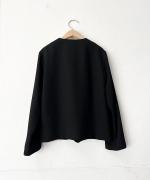 ブラックノーカラージャケット