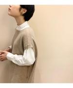 タスマニアラムウールロングニットベスト