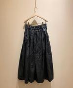 COATING　LINEN　TUCKED　SKIRT